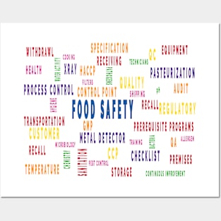 Food processing World food safety and quality poster Posters and Art